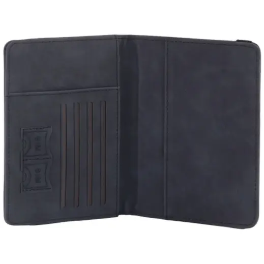 Travel Pro Passport Organiser Black Open